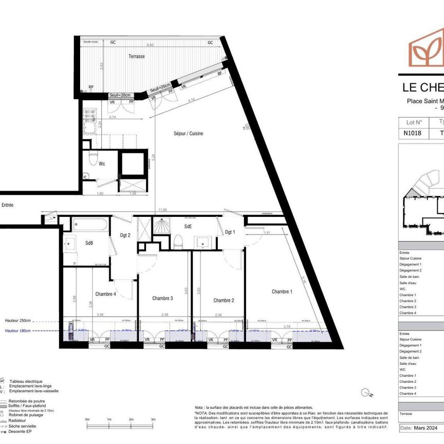 Location Appartement 5 pièces 106m² BRUNOY 91800 - Photo 2