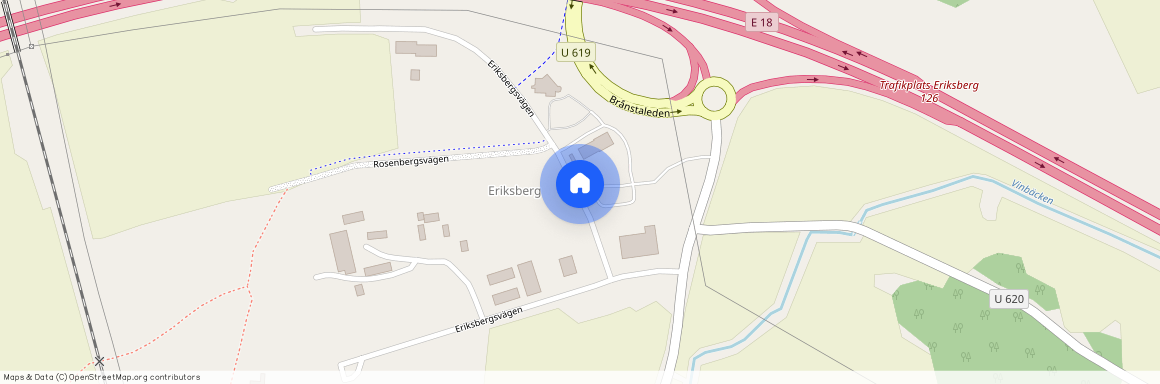 Eriksbergsvägen, Hallstahammar