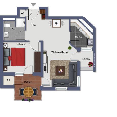 Frischsanierte 2-Raumwohnung mit Dachterrasse und Tiefgaragen-Stellplatz in beliebtem Wohnviertel - Photo 1