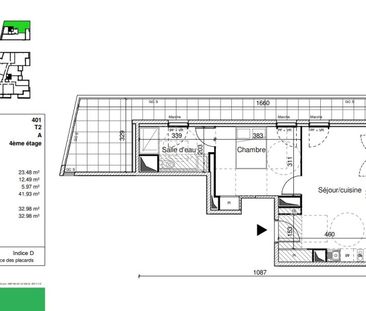 location Appartement T2 DE 41.93m² À MONTPELLIER - Photo 2