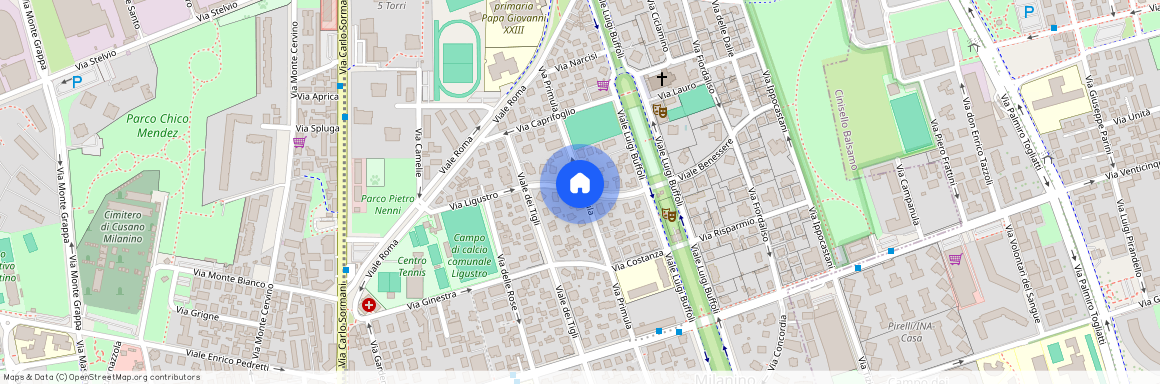 Cusano Milanino, Viale Previdenza - Milanino