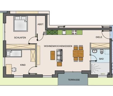 moderne 3-Zi-EG oder 1.OG Neubauwohnung (#1), Terrasse, Aufzug, Tie... - Photo 1