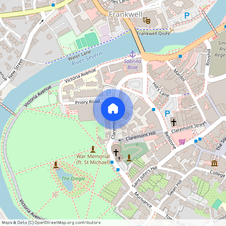 Claremont Bank, Shrewsbury, SY1