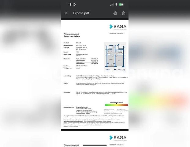 TAUSCHWOHNUNG Ich suche eine große wohnung und ich habe klein 2.Z - Foto 1