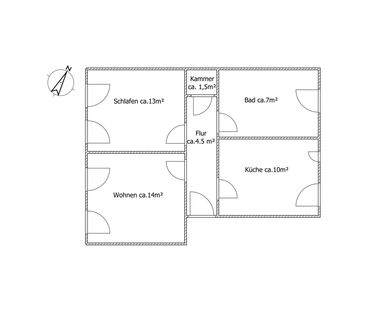 Schicke 2- Zimmerwohnung in ruhiger Lage inkl. Tageslichtbad mit Ba... - Photo 3