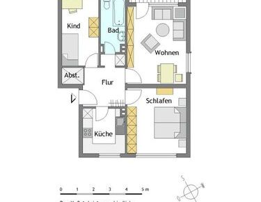 3-Zimmer-Wohnung in Mülheim-Saarn - Foto 1