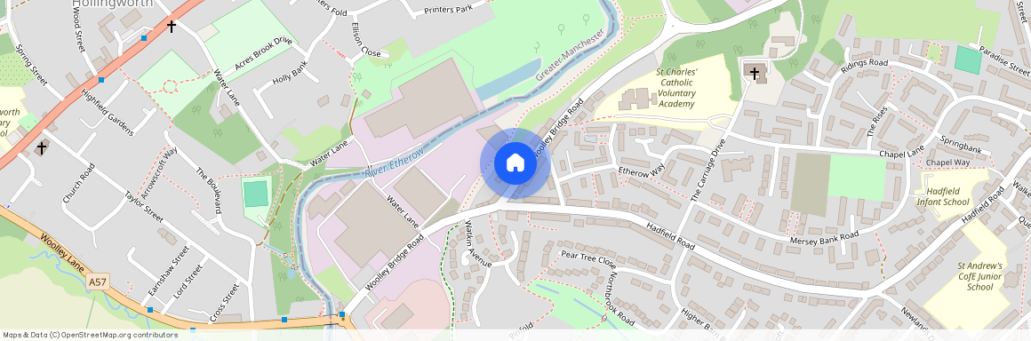 Woolley Bridge Road, Hadfield, Glossop, SK13