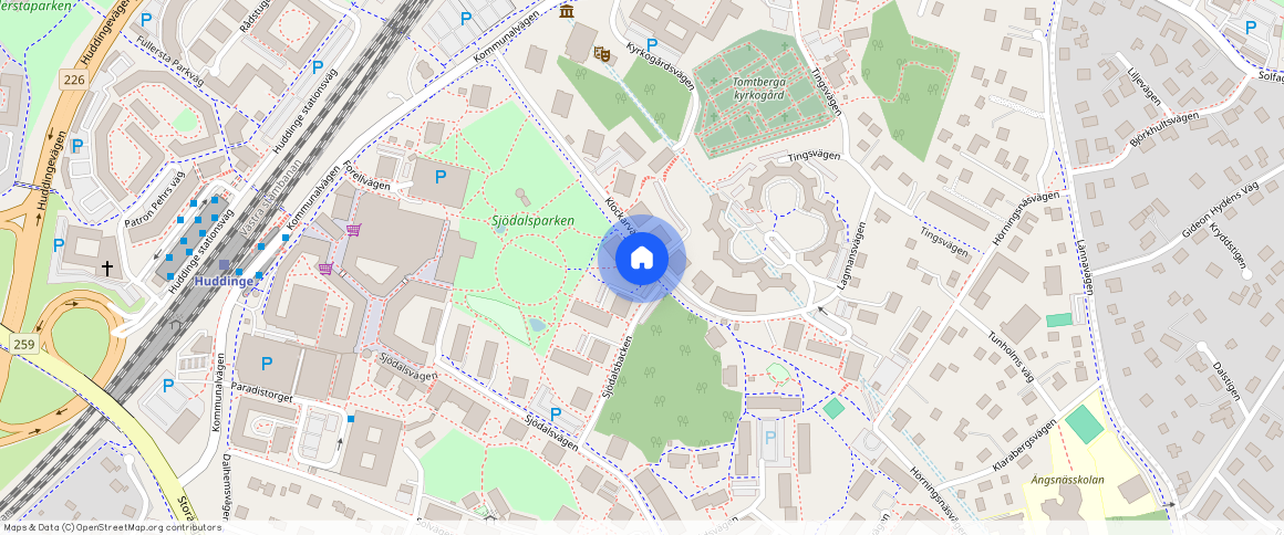 Klockarvägen **, Sjödalen-Fullersta