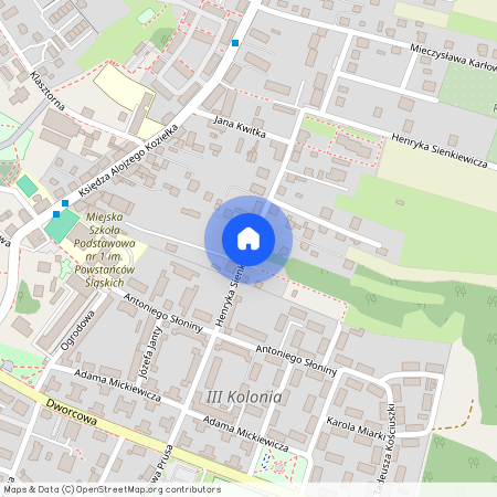 ul. Henryka Sienkiewicza, Knurów, gliwicki, śląskie