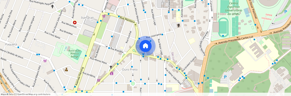 Rua João Afonso Moreira, 507 - Farmácia Araújo - Ouro Preto, Belo Horizonte, Minas Gerais, 31310130
