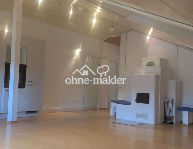88m2 gemütliche Dachgeschoss Loft Atelier Wohnung mit Kamin in Ranstadt Bobenhausen - Foto 1