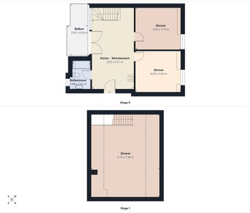 Wohnen auf zwei Etagen – mit Balkon, Lift, Waschturm und Gemeinscha... - Foto 4