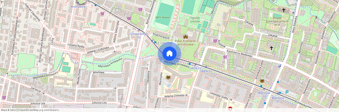 ul. Podchorążych, Łobzów, Krowodrza, Kraków, małopolskie