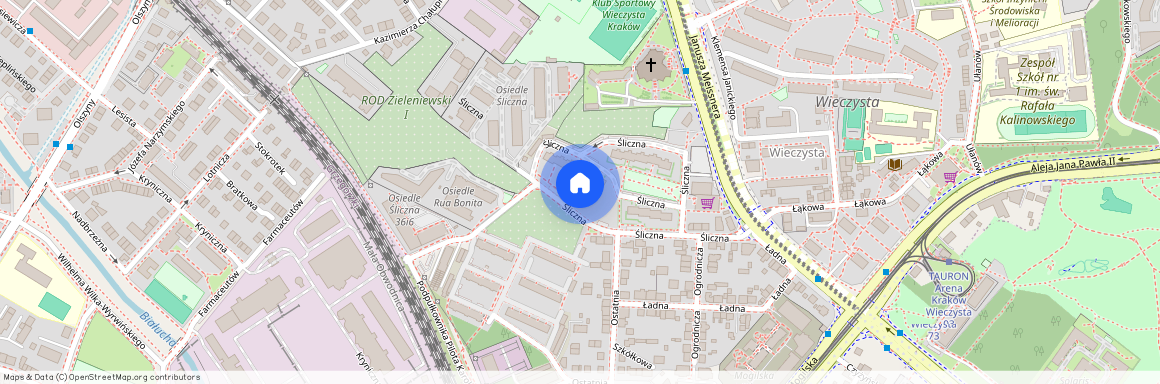 ul. Śliczna, Rakowice, Prądnik Czerwony, Kraków, małopolskie