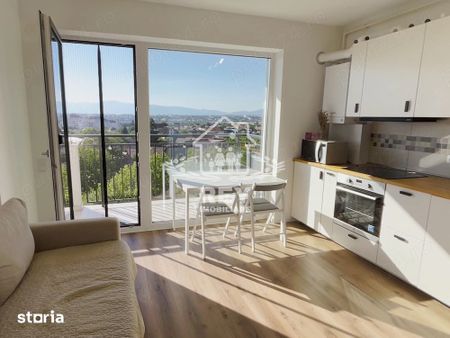Prima închiriere Apartament 2 camere + balcon 10 mp. cu vedere panor - Photo 3