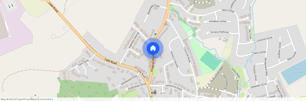 Froghall Road, Cheadle, Stoke-On-Trent ST10 1JT