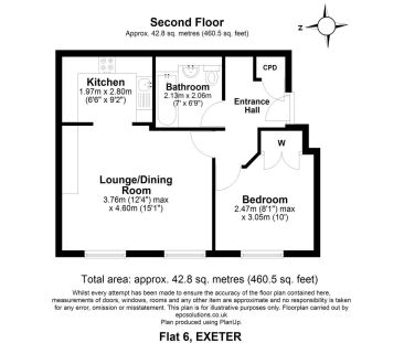 1 bed flat to rent in Victoria Park Road, Exeter, EX2 - Photo 1