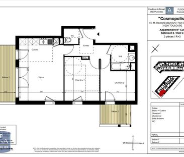 Location Appartement 3 pièces 55m² TOULOUSE 31200 - Photo 1