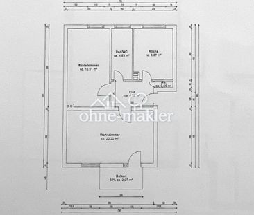 Erstbezug nach Renovierung - 2 Zimmer mit Einbauküche und Balkon - Photo 6