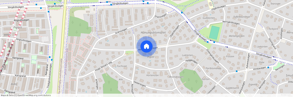 Mellangårdsvägen, Spånga