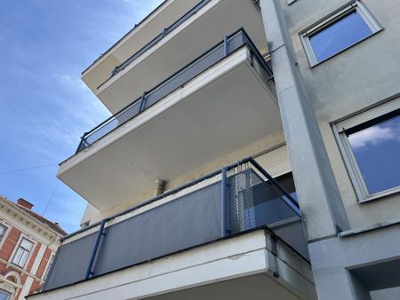 Geräumige 3-Zimmer-Mietwohnung in ruhiger Lage, Geidorf Graz, mit Einbauküche und Grünblick. - Foto 3