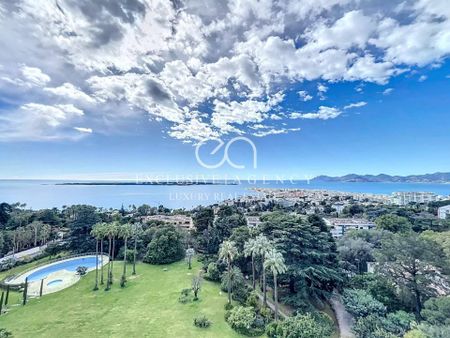 Cannes location meublée annuelle 4 pièces 128m² vue mer terrasse et piscine - Photo 4