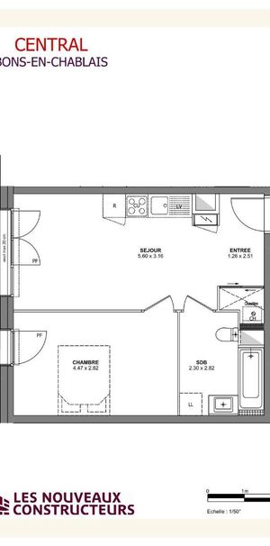Location Appartement 2 pièces 39m² BONS EN CHABLAIS 74890 - Photo 2