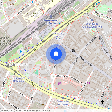 ul. Warszawska, Centrum / Śródmieście, Sosnowiec, śląskie