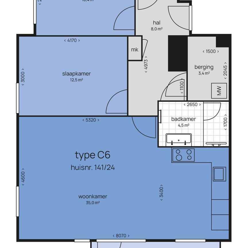 Appartement te huur: Friesestraatweg 141-24 9743 AA Groningen - Photo 1