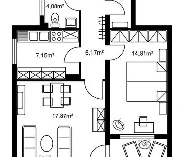 2 Zimmer Wohnung in Dietzenbach! - Foto 2