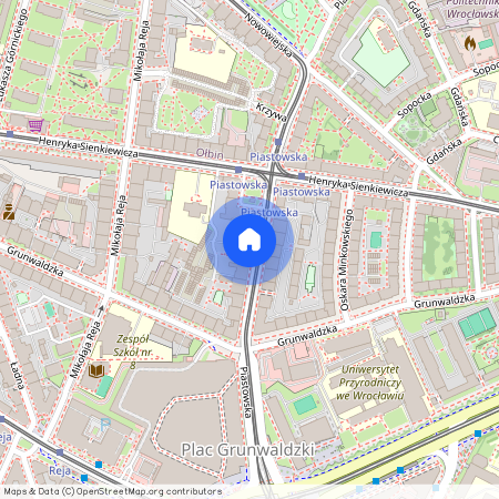 ul. Piastowska, Plac Grunwaldzki, Śródmieście, Wrocław, dolnośląskie