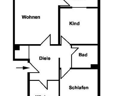 Wo das Leben so spielt - individuelle 3-Zimmer-Wohnung - Photo 1