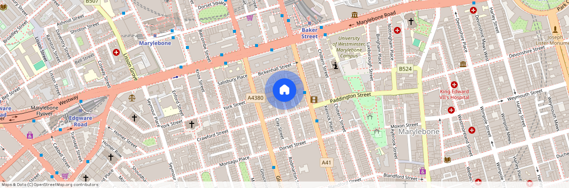 Montagu Mansions, Marylebone, London, W1U