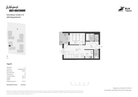 53,49qm 2Zi W-Balkonwohnung, Erstbezug, ökologische Bauweis - Photo 5