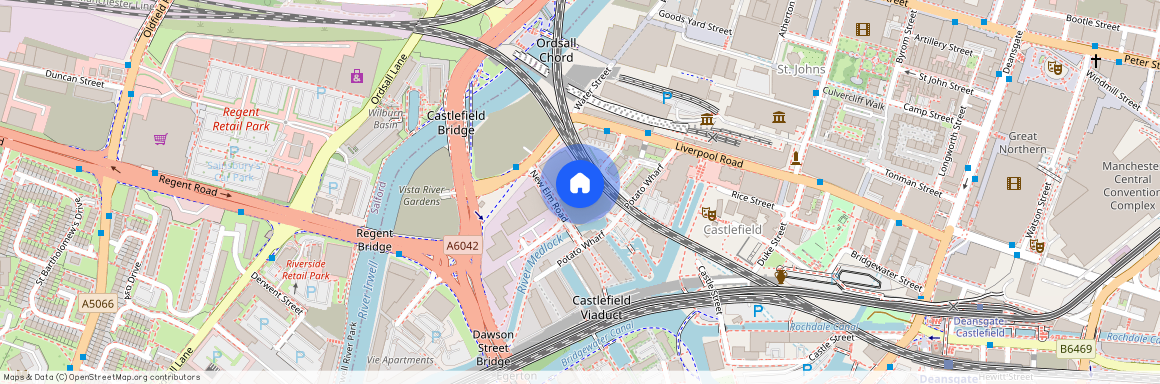 Vista River Gardens, Trinity Island, Water St, Manchester M3