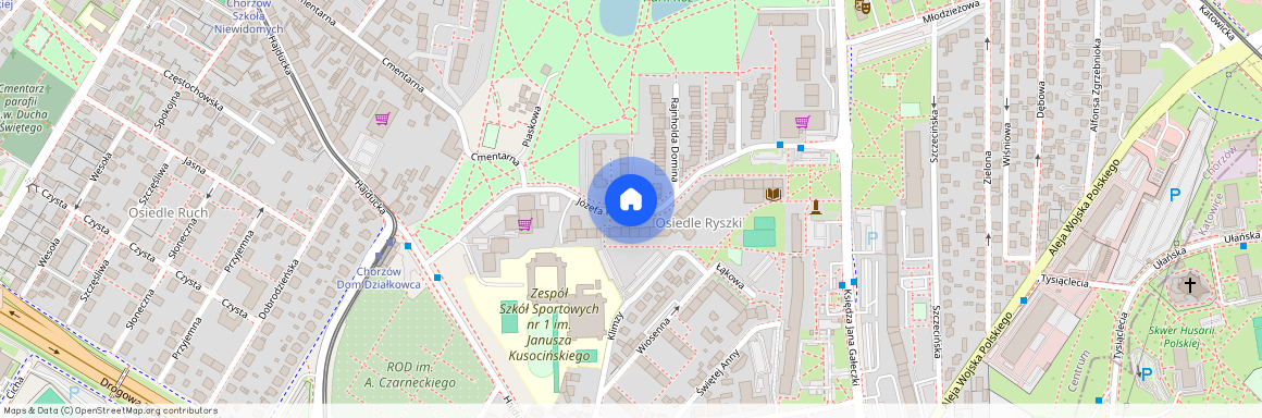 ul. Józefa Ryszki, Klimzowiec, Centrum, Chorzów, śląskie