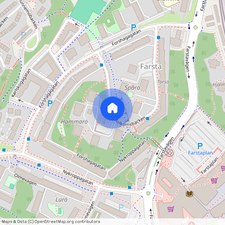 Molkomsbacken, Farsta