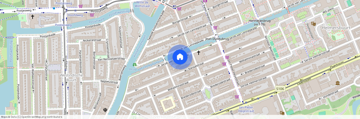 Jacob van Lennepkade 233-4, Cremerbuurt-West, 1054ZR, Amsterdam