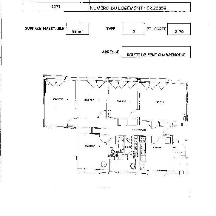 Location appartement T5 88.00m² à Sezanne (51120) Loyer CC * : 553.37 € Réf : ER.22859 - Photo 1