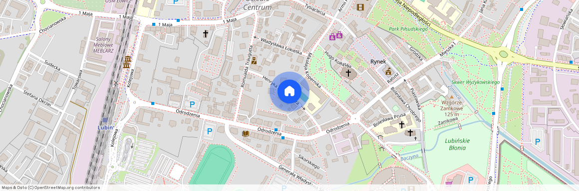 ul. Henryka Sienkiewicza, Lubin, lubiński, dolnośląskie