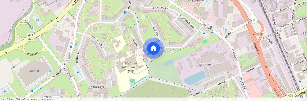 Oskara Motyky, Ostrava