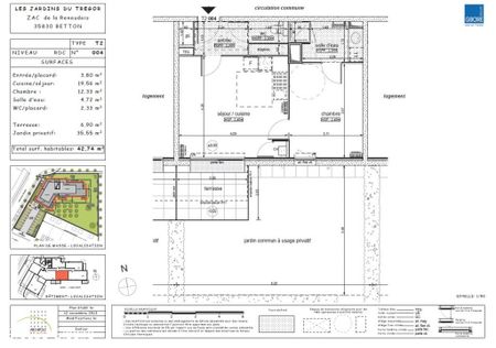 Appartement T2 à louer Betton - 42 m² - Photo 5