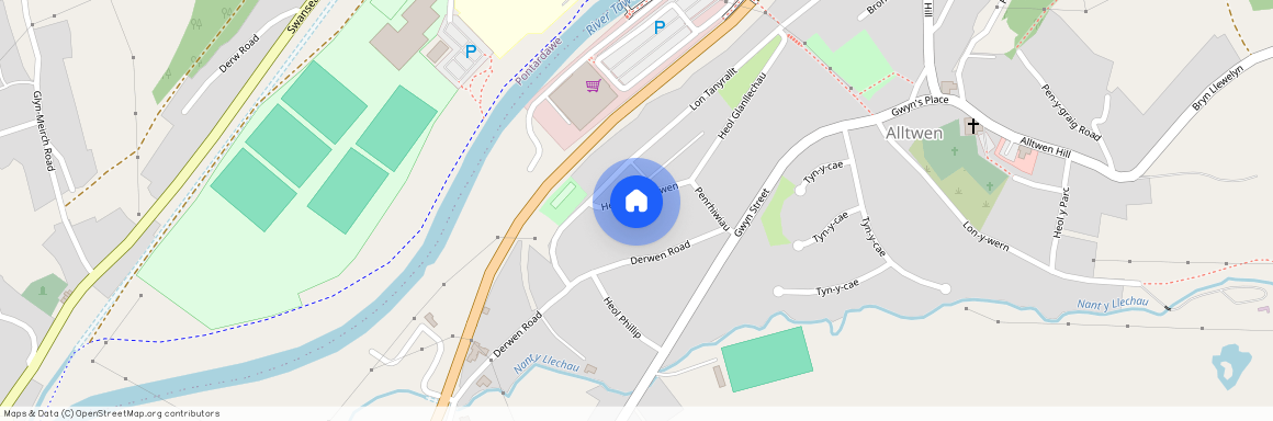 Heol Glynderwen, Alltwen, Pontardawe, Swansea.