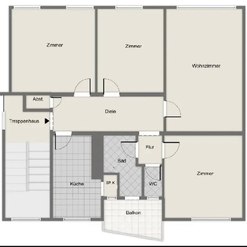 Renovierte 4-Zi-Whg. mit Balkon/EBK in Köln-Zollstock - Photo 1