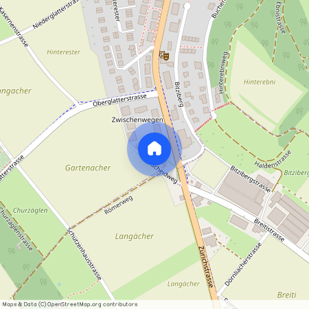 8184, Bachenbülach, Scheidweg, 4