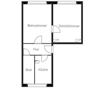 Tolle 2-Raum-Wohnung, zentrumsnah, zum baldigen Einzug. - Foto 1