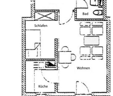 Kleine 2 bzw. 1,5-Zi-Wohnung mit Balkon in Dresden-Weißig. - Foto 3