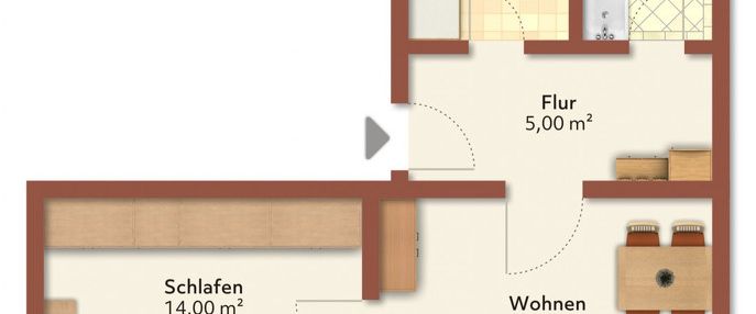 2 Raum-Wohnung - Foto 1