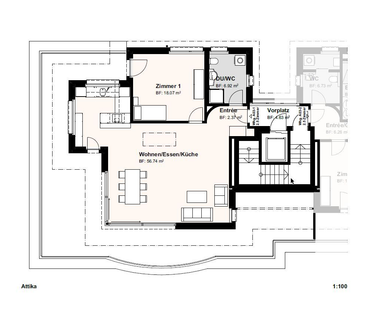 Exkl. 2.5-Zi.-Attika-WHG, Panorama-Terrasse & Dreh-Cheminée in Laufen - Foto 5