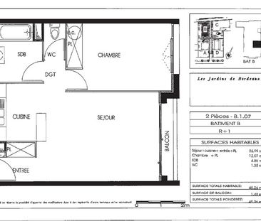 Location Appartement 2 pièces 45m² BORDEAUX 33100 - Photo 3